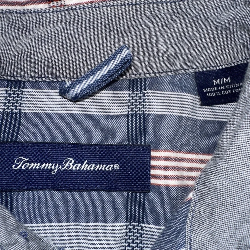 Tommy Bahama‎ Button Down Striped Shirt Men's Medium Cotton Long Sleeve Preowned